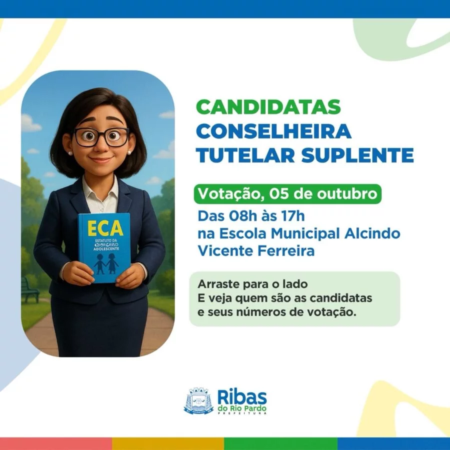 Eleição para o Conselho Tutelar acontece no dia 05 de outubro em Ribas do Rio Pardo